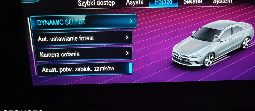 Mercedes-Benz CLA cena 148000 przebieg: 37350, rok produkcji 2021 z Swarzędz małe 211